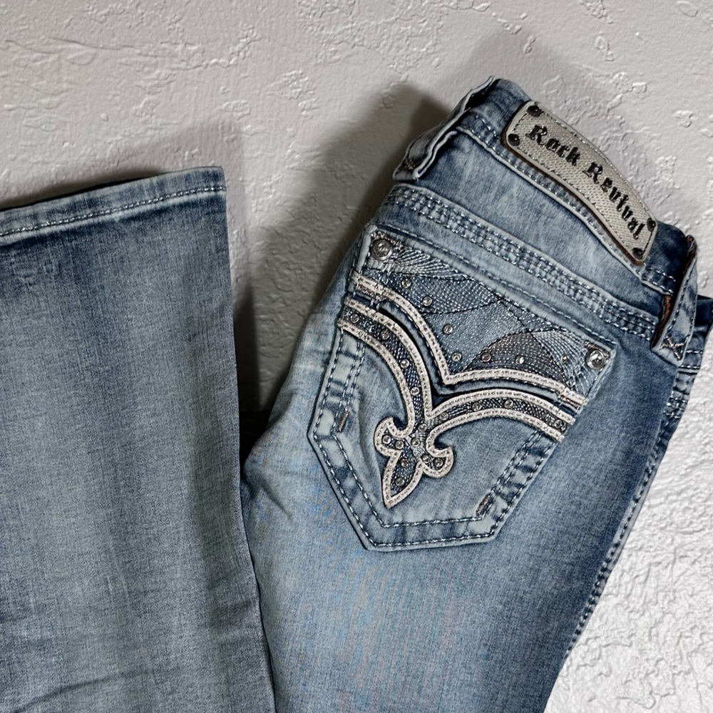 Rock Revival Light Blue Boot Cut Jeans